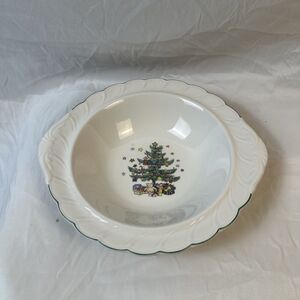 Nikko Happy Holidays 11" handled vegetable serving bowl - New